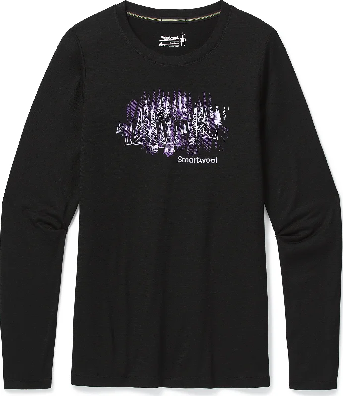Merino Sport 150 Alpine Tree Line Long Sleeve Graphic Tee - Women's|-|T-shirt à manches longues graphique Alpine Tree Line de Merino Sport 150 - Femme-- Fitted T-Shirt Seamless Stretchy