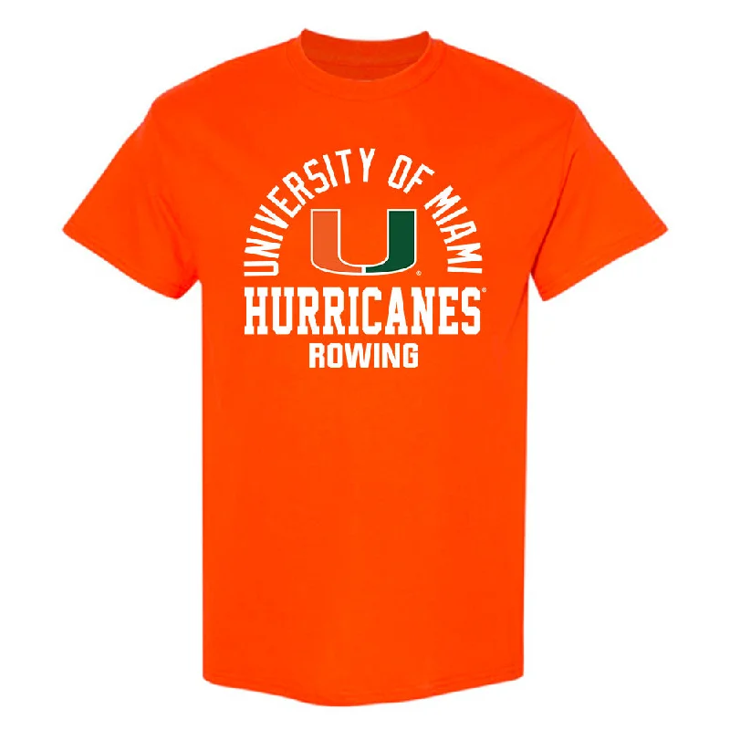 Miami - NCAA Women's Rowing : Trinity Ferebee - Classic Shersey T-Shirt-- Solid Print Embellished