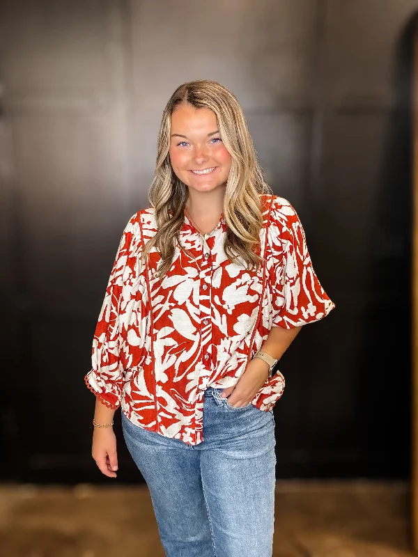 Subtle Charmer Blouse Silky Draped Blouse