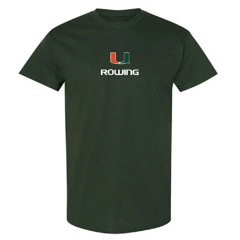 Miami - NCAA Women's Rowing : Holliday Prichard - Classic Shersey T-Shirt-- Real Fur Shearling Chenille Miami - NCAA Women's Rowing : Holliday Prichard - Classic Shersey T-Shirt-- Real Fur Shearling Chenille