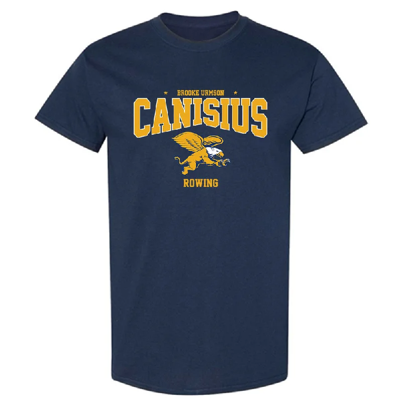 Canisius - NCAA Women's Rowing : Brooke Urmson - Classic Fashion Shersey T-Shirt-- Cotton Fabric Linen Fabric Terry Fabric Canisius - NCAA Women's Rowing : Brooke Urmson - Classic Fashion Shersey T-Shirt-- Cotton Fabric Linen Fabric Terry Fabric