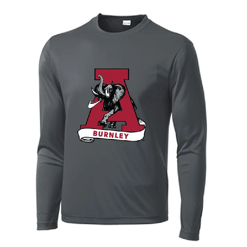 Alabama - NCAA Women's Rowing : Emma Burnley - Activewear Long Sleeve T-Shirt-- Houndstooth Herringbone Solid Alabama - NCAA Women's Rowing : Emma Burnley - Activewear Long Sleeve T-Shirt-- Houndstooth Herringbone Solid