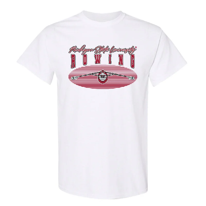 Michigan State - NCAA Women's Rowing : Ella McKenzie - Sports Shersey T-Shirt-- Elasticated Padded Insulated