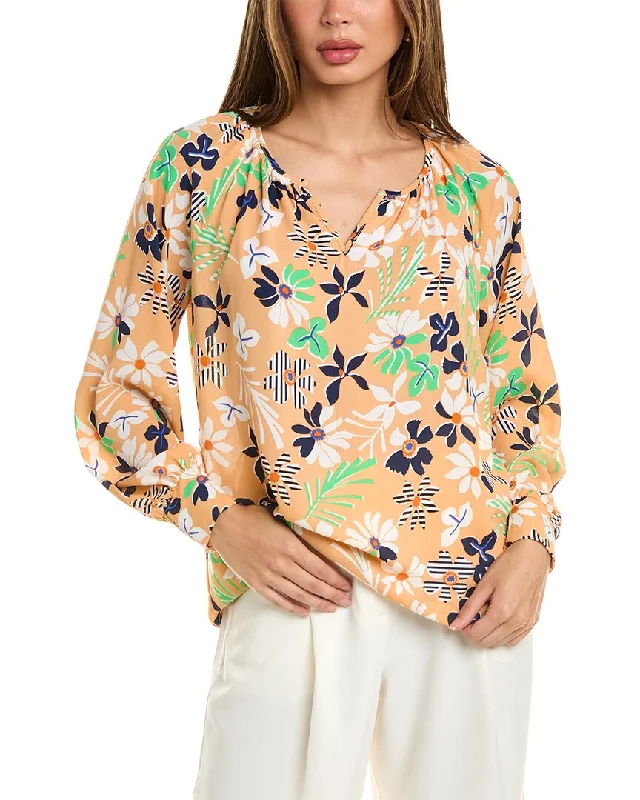 cabi Island Blouse Satin Long Blouse