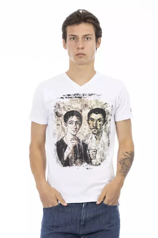 White Cotton Men T-shirt-- Iron Safe Non-Iron Wrinkle Free