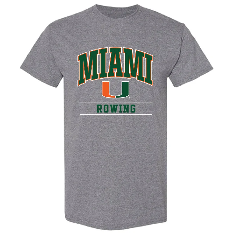 Miami - NCAA Women's Rowing : Holliday Prichard - Classic Shersey T-Shirt-- Mesh Blend Leather Blend Suede Blend Miami - NCAA Women's Rowing : Holliday Prichard - Classic Shersey T-Shirt-- Mesh Blend Leather Blend Suede Blend