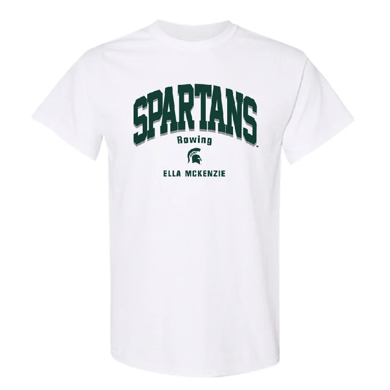 Michigan State - NCAA Women's Rowing : Ella McKenzie - Classic Fashion Shersey T-Shirt-- Cozy Warm Stylish Michigan State - NCAA Women's Rowing : Ella McKenzie - Classic Fashion Shersey T-Shirt-- Cozy Warm Stylish
