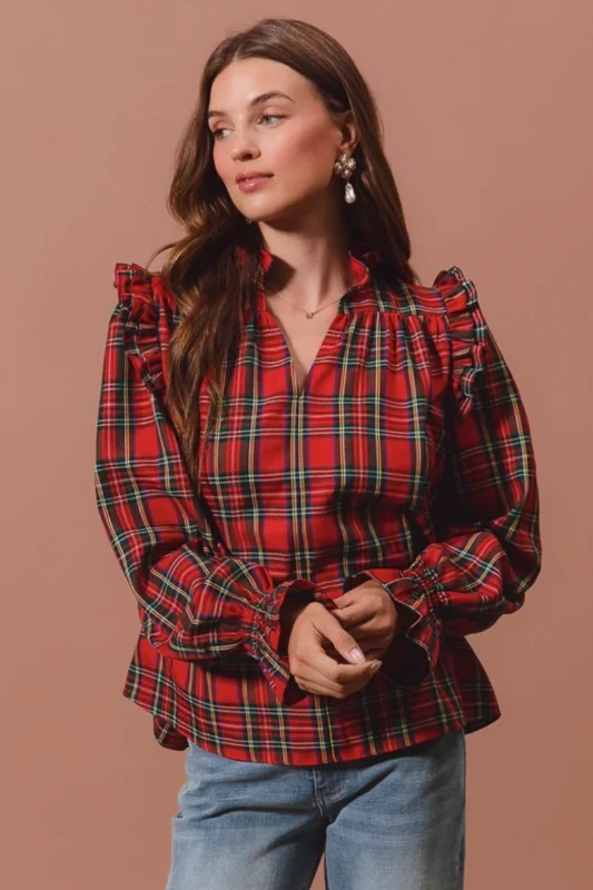 Deck the Halls Blouse Casual Relaxed Blouse