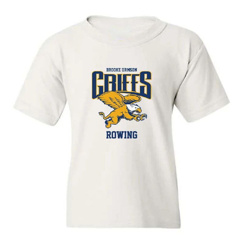 Canisius - NCAA Women's Rowing : Brooke Urmson - Classic Fashion Shersey Youth T-Shirt-- Rayon Fabric Velvet Fabric Corduroy Fabric Canisius - NCAA Women's Rowing : Brooke Urmson - Classic Fashion Shersey Youth T-Shirt-- Rayon Fabric Velvet Fabric Corduroy Fabric