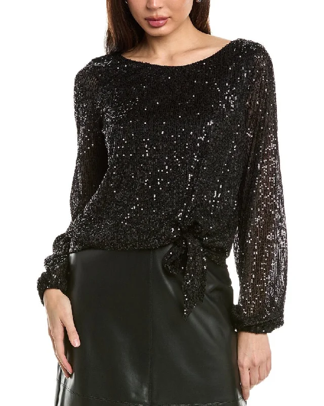 Tahari ASL Blouse Floral Chiffon Blouse