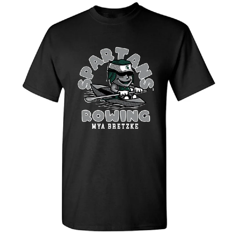 Michigan State - NCAA Women's Rowing : Mya Bretzke - Fashion Shersey T-Shirt-- Zippered Front Buttoned Front Snap Front