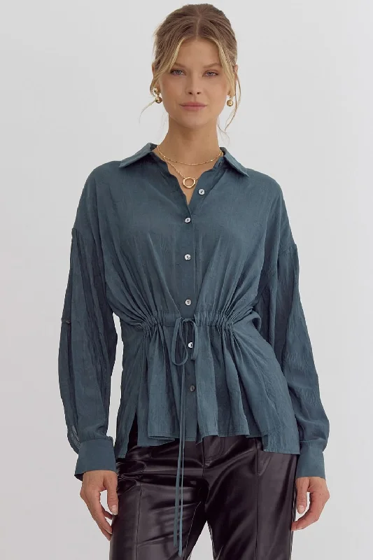 Balcony Nights Blouse Textured Cotton Blouse