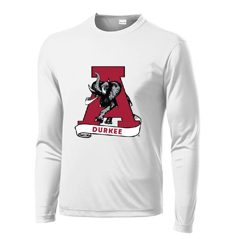 Alabama - NCAA Women's Rowing : Sierra Durkee - Activewear Long Sleeve T-Shirt-- Embroidered Appliqued Beaded Alabama - NCAA Women's Rowing : Sierra Durkee - Activewear Long Sleeve T-Shirt-- Embroidered Appliqued Beaded