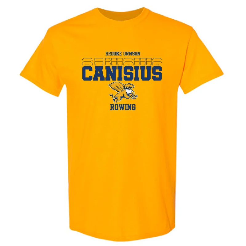 Canisius - NCAA Women's Rowing : Brooke Urmson - Classic Fashion Shersey T-Shirt-- Faux Fur Fabric Real Fur Fabric Shearling Fabric Canisius - NCAA Women's Rowing : Brooke Urmson - Classic Fashion Shersey T-Shirt-- Faux Fur Fabric Real Fur Fabric Shearling Fabric