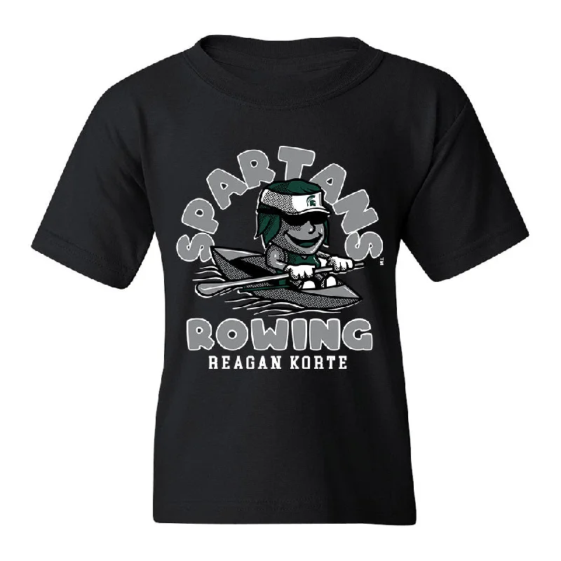 Michigan State - NCAA Women's Rowing : Reagan Korte - Fashion Shersey Youth T-Shirt-- Front Pockets Side Pockets Patch Pockets Michigan State - NCAA Women's Rowing : Reagan Korte - Fashion Shersey Youth T-Shirt-- Front Pockets Side Pockets Patch Pockets