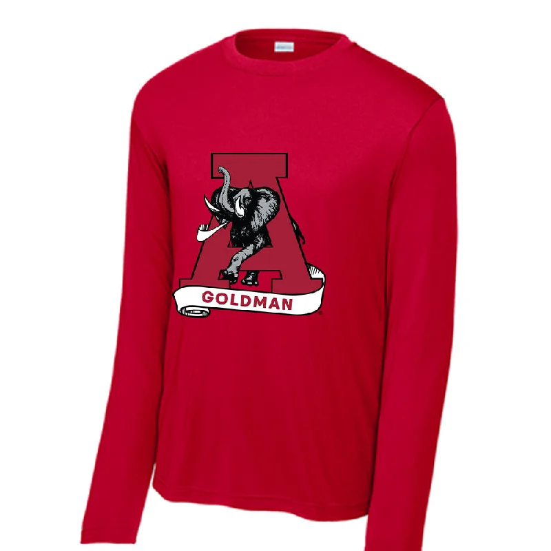 Alabama - NCAA Women's Rowing : Sydney Goldman - Activewear Long Sleeve T-Shirt-- Satin Fabric Silk Fabric Chiffon Fabric Alabama - NCAA Women's Rowing : Sydney Goldman - Activewear Long Sleeve T-Shirt-- Satin Fabric Silk Fabric Chiffon Fabric