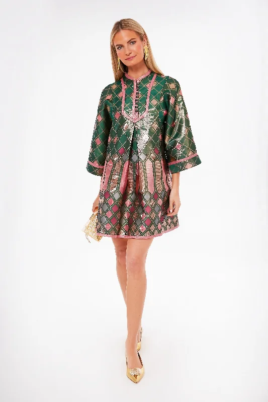 Metallic Mosaic Indre Dress Tunics Fashionable chic