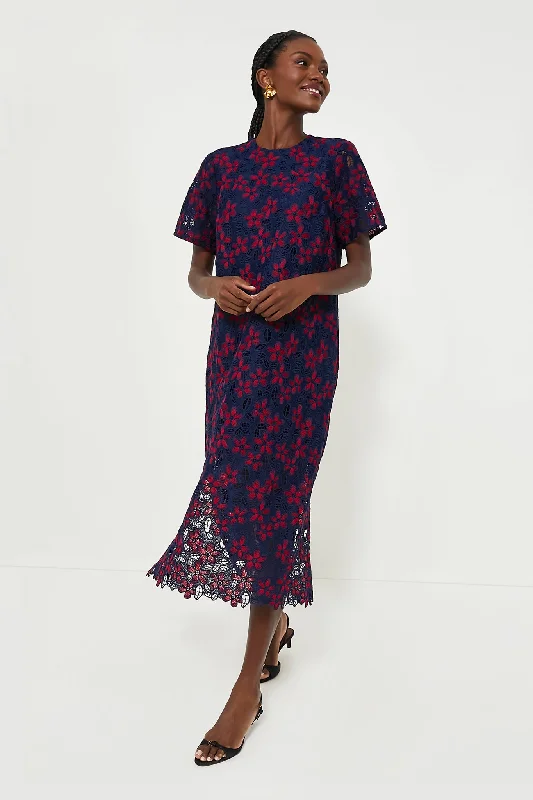 Midnight Floral Lace Seraphina Dress Tunics Bestseller popular