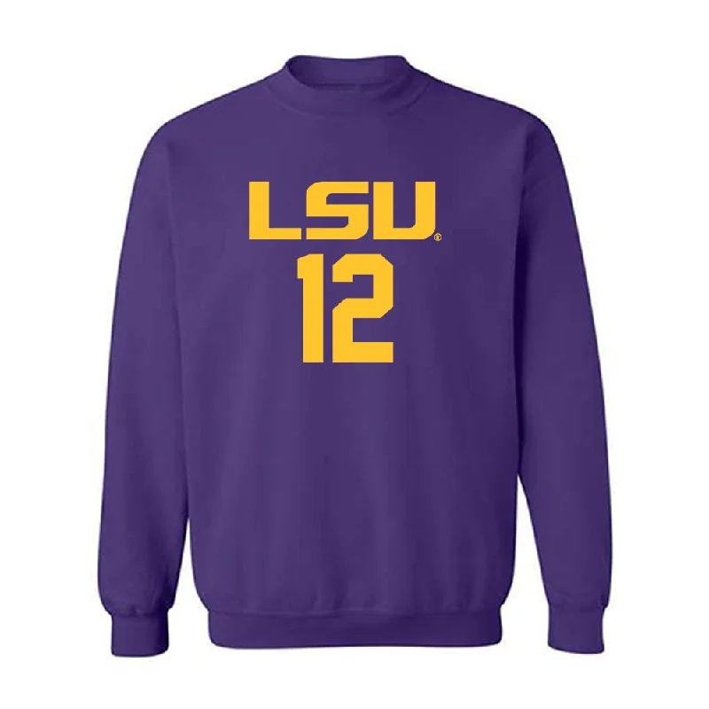 LSU - NCAA Women's Basketball : Mikaylah Williams - Classic Shersey Crewneck Sweatshirt Hoodie with Hem Ribbing Snug Secure