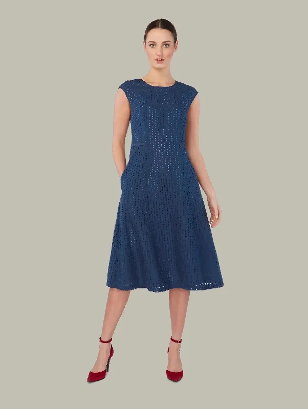 PETAL | Broderie Anglaise A-Line Dress Tunics Modern contemporary