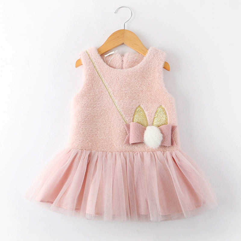 Girls Birthday Princess Dress Baby Bottoming Vest Dress Tunics Solid Classic