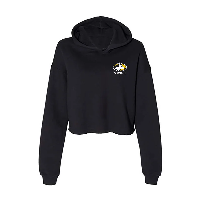 Michigan Tech - NCAA Women's Basketball : Ella Mason - Women's Crop Fleece Hoodie Hoodie with Set-In Sleeves Structured Classic
