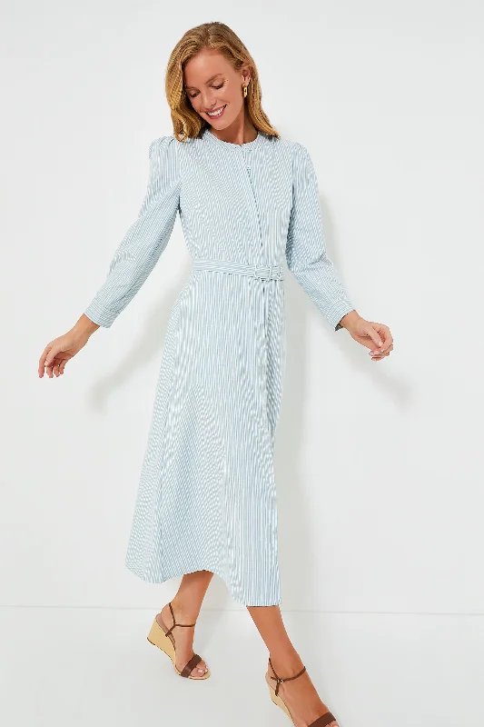 Sea Stripe Catherine Dress Maxi Flowy Bohemian