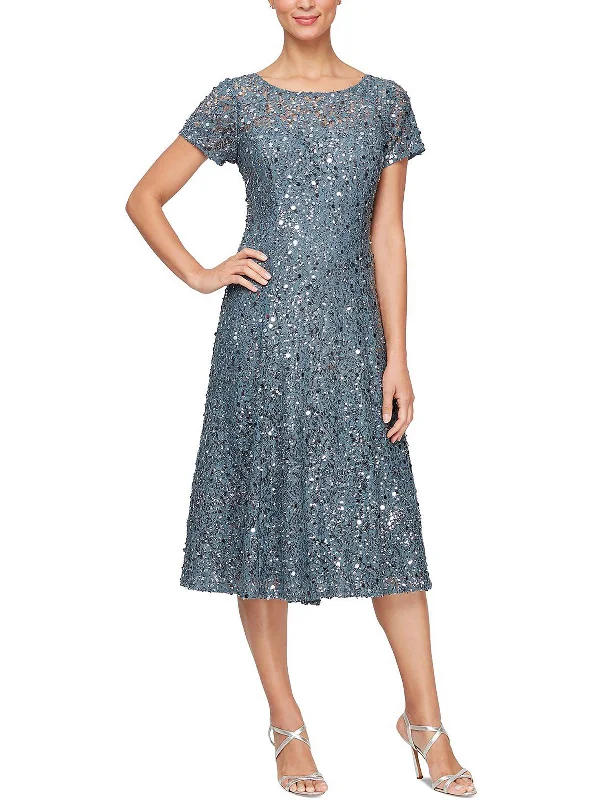 Womens Lace Embellished Cocktail And Party Dress Tunics Custom made
