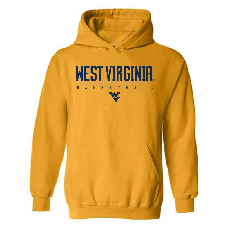 West Virginia - NCAA Women's Basketball : Tirzah Moore - Classic Shersey Hooded Sweatshirt Hoodie with Applique Textured Unique West Virginia - NCAA Women's Basketball : Tirzah Moore - Classic Shersey Hooded Sweatshirt Hoodie with Applique Textured Unique