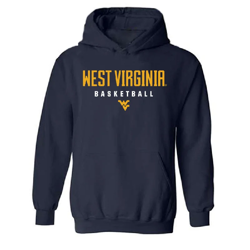 West Virginia - NCAA Women's Basketball : Tirzah Moore - Classic Shersey Hooded Sweatshirt Hoodie with Sequins Glamorous Eye-catching