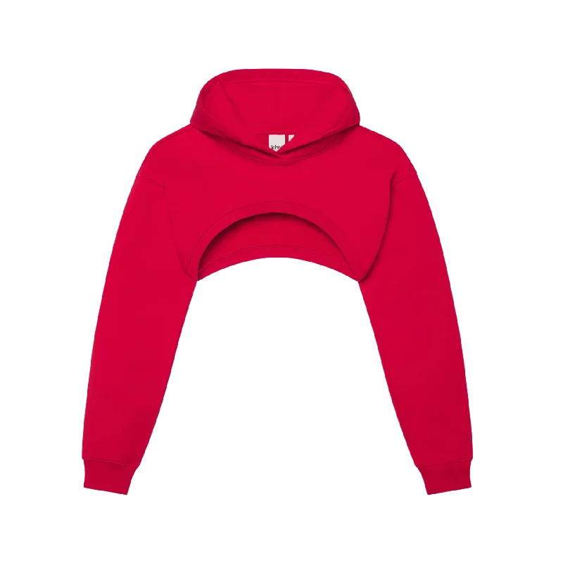 Khy 'Super Crop' Hoodie - Women's XS Hoodie with Cuffed Sleeves Snug Secure