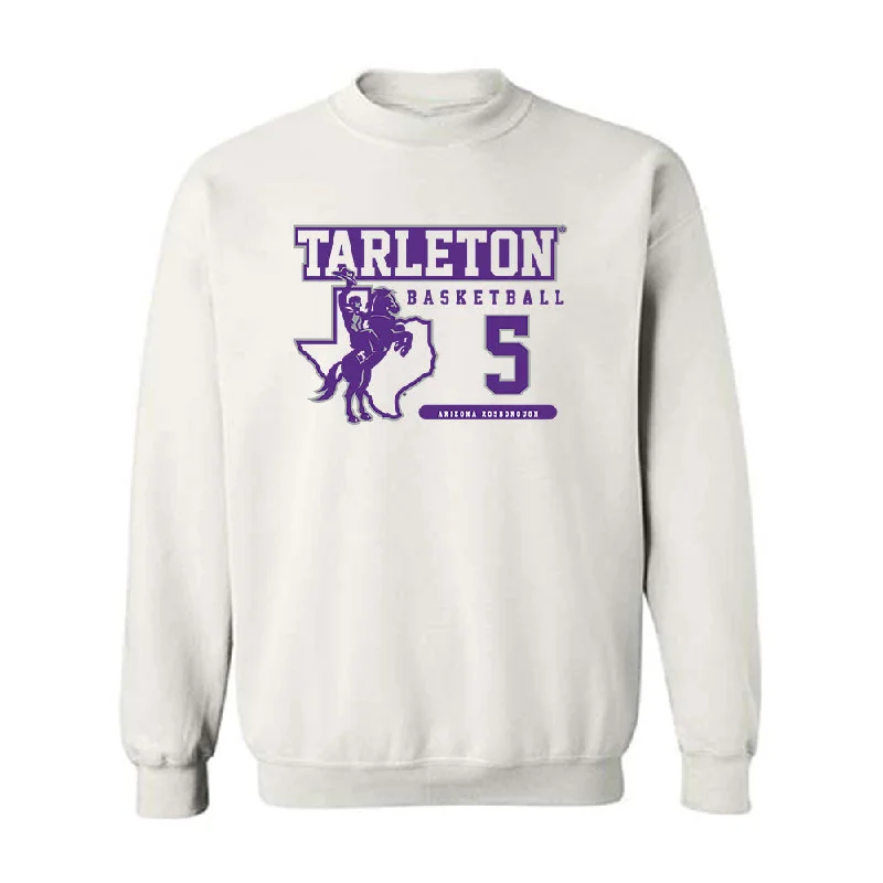 Tarleton State - NCAA Women's Basketball : Arieona Rosborough - Classic Fashion Shersey Crewneck Sweatshirt Hoodie with Button Classic Timeless