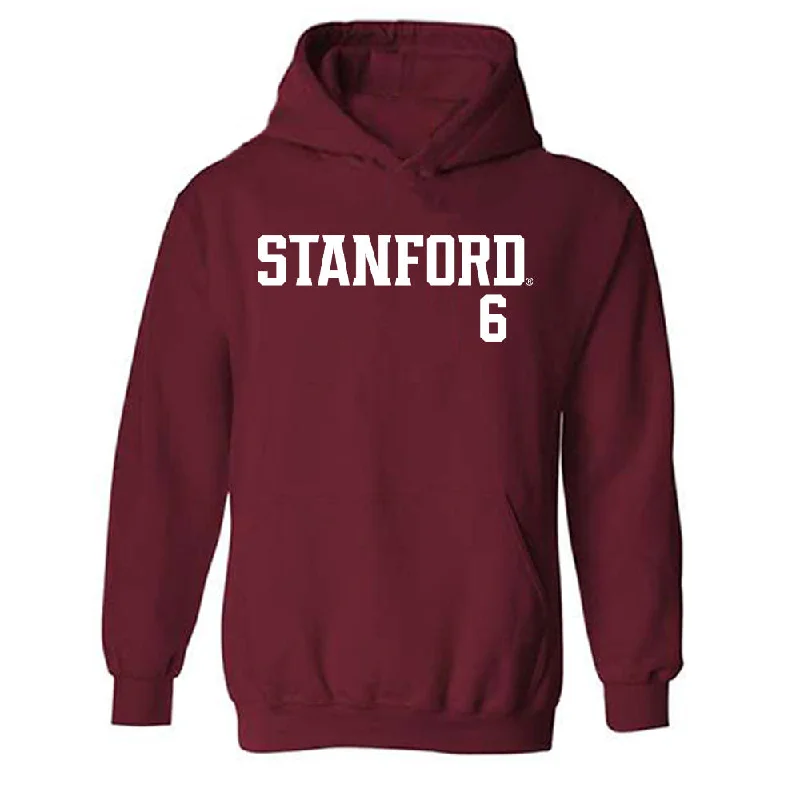 Stanford - NCAA Women's Basketball : Shay Ijiwoye - Classic Shersey Hooded Sweatshirt Hoodie with Pattern Geometric Abstract Stanford - NCAA Women's Basketball : Shay Ijiwoye - Classic Shersey Hooded Sweatshirt Hoodie with Pattern Geometric Abstract