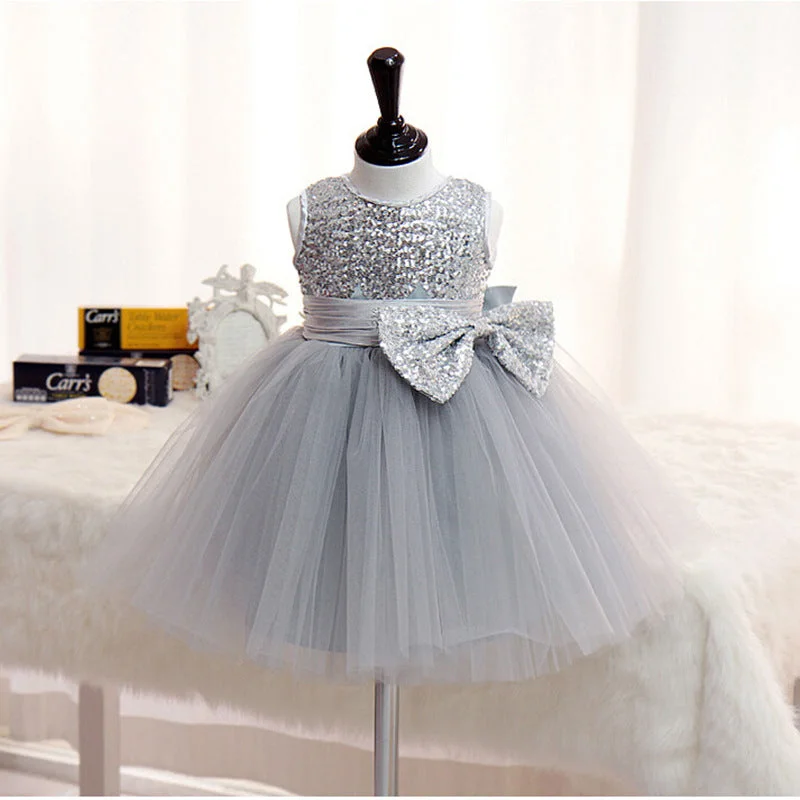 Girl Formal Princess Dresses Baby Girl Gray Sequin Sleeveless Puffy Birthday Party Dresses Toddler Ball Gowns Prom Dress Tunics Mesh breathable Girl Formal Princess Dresses Baby Girl Gray Sequin Sleeveless Puffy Birthday Party Dresses Toddler Ball Gowns Prom Dress Tunics Mesh breathable
