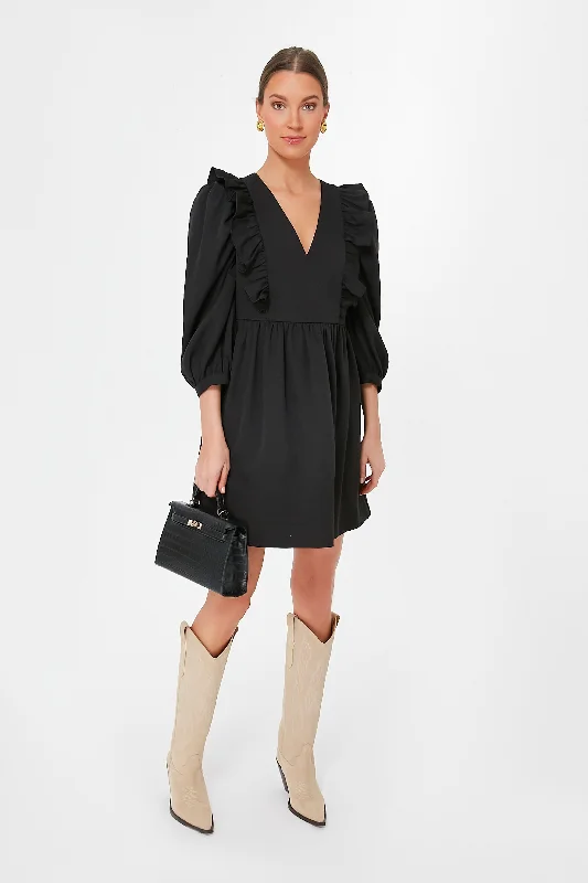 Black Rue Dress Halter Neckline Beach