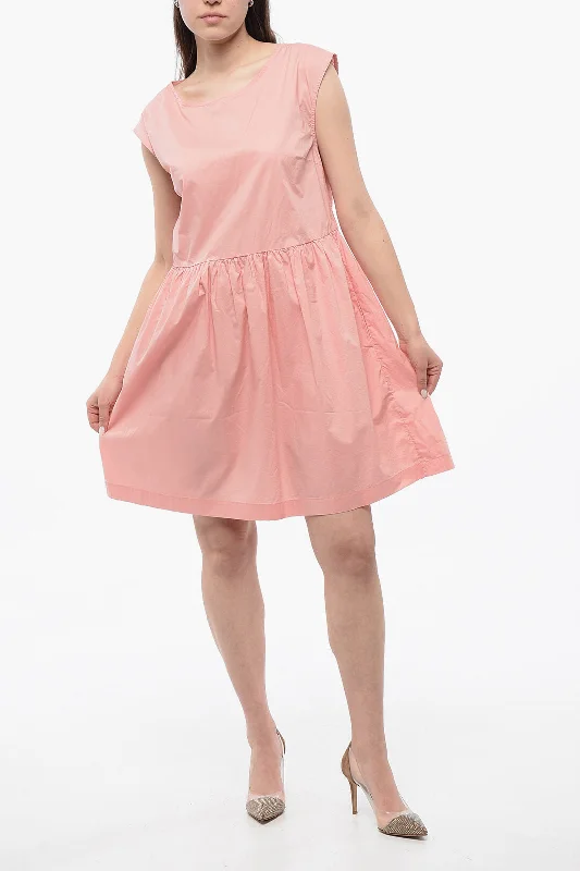 Woolrich Sleeveless Popeline Cotton Dress Tunics Distressed trendy