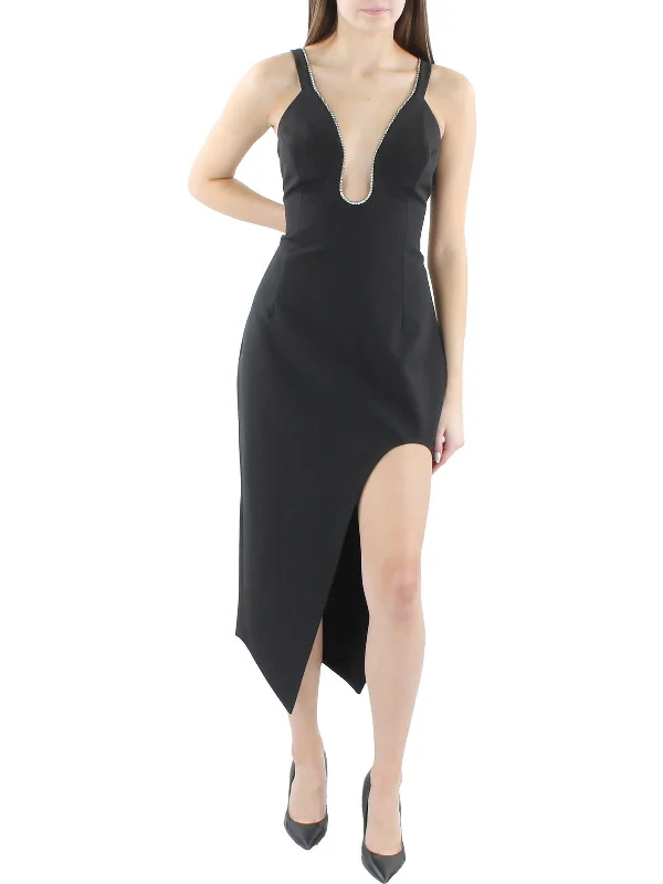 Womens Embellished Midi Cocktail And Party Dress Tunics Trousers formal