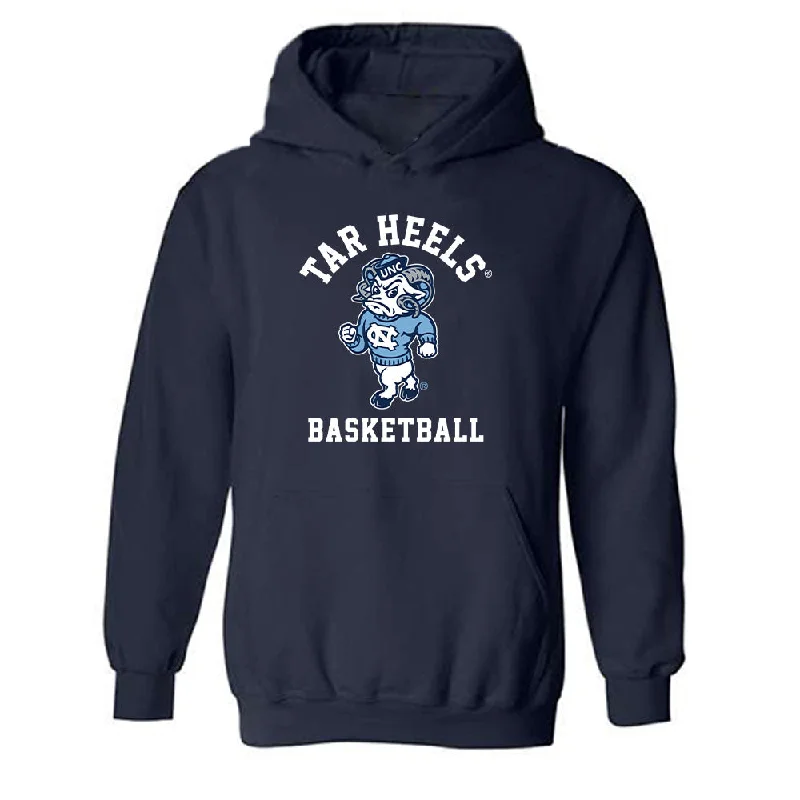 UNC - NCAA Women's Basketball : Trayanna Crisp - Classic Shersey Hooded Sweatshirt Hoodie with Exposed Zipper Edgy Industrial