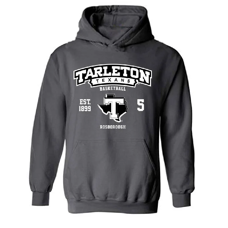 Tarleton State - NCAA Women's Basketball : Arieona Rosborough - Classic Fashion Shersey Hooded Sweatshirt Hoodie with Stripes Bold Sporty
