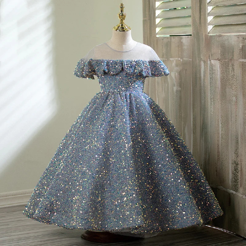 Toddler Girl Summer Sequins Grey Girl Dress Birthday Party Dress Communion Dress Tunics Winter warm Toddler Girl Summer Sequins Grey Girl Dress Birthday Party Dress Communion Dress Tunics Winter warm