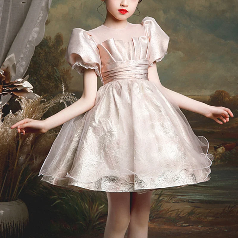 Toddler Ball Gowns Girl Communion Baptism Summer Elegant Mesh Puffy Birthday Party Dress Tunics Print Colorful Toddler Ball Gowns Girl Communion Baptism Summer Elegant Mesh Puffy Birthday Party Dress Tunics Print Colorful