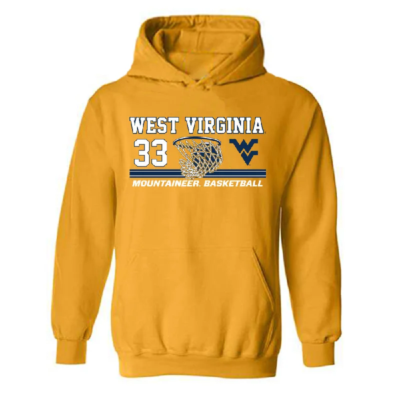 West Virginia - NCAA Women's Basketball : Tirzah Moore - Sports Shersey Hooded Sweatshirt Hoodie with Camouflage Military Edgy West Virginia - NCAA Women's Basketball : Tirzah Moore - Sports Shersey Hooded Sweatshirt Hoodie with Camouflage Military Edgy