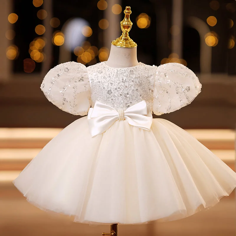 Baby Girl Birthday Party Dresses Girl Cute Bow Knot Sequin Formal Princess Dresses Tunics Formal black Baby Girl Birthday Party Dresses Girl Cute Bow Knot Sequin Formal Princess Dresses Tunics Formal black