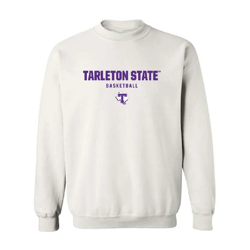 Tarleton State - NCAA Women's Basketball : Arieona Rosborough - Classic Shersey Crewneck Sweatshirt Hoodie with Hem Contrast Bold Stylish Tarleton State - NCAA Women's Basketball : Arieona Rosborough - Classic Shersey Crewneck Sweatshirt Hoodie with Hem Contrast Bold Stylish