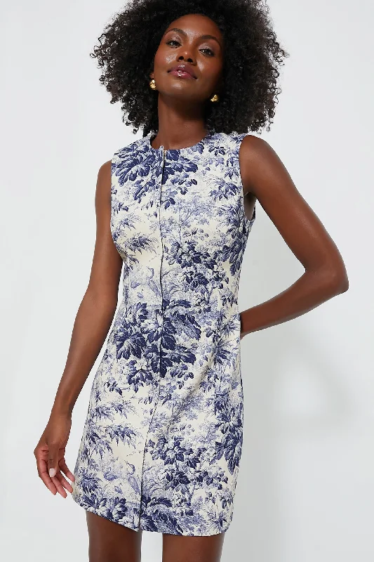 Navy Toile Maison Dress Tunics Corduroy durable
