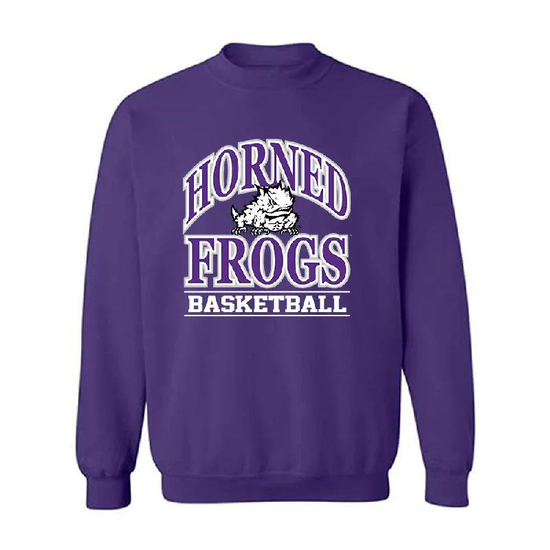 TCU - NCAA Women's Basketball : Donovyn Hunter - Classic Fashion Shersey Crewneck Sweatshirt Hoodie with Back Slit Movement Comfort