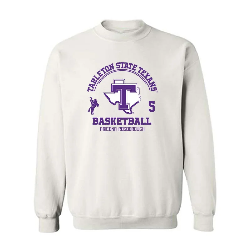 Tarleton State - NCAA Women's Basketball : Arieona Rosborough - Classic Fashion Shersey Crewneck Sweatshirt Hoodie Jacket Zipper Layering Tarleton State - NCAA Women's Basketball : Arieona Rosborough - Classic Fashion Shersey Crewneck Sweatshirt Hoodie Jacket Zipper Layering