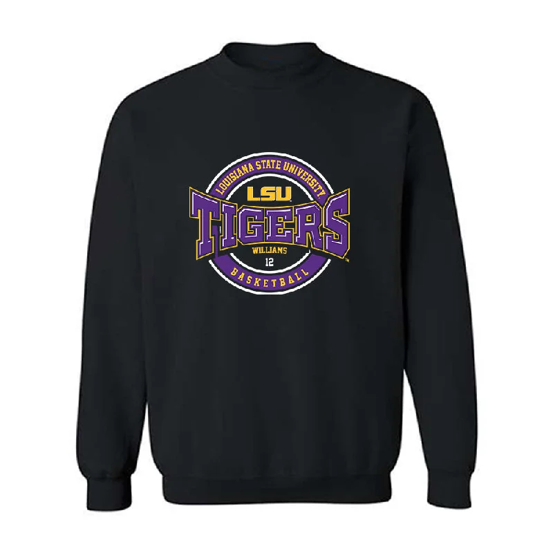 LSU - NCAA Women's Basketball : Mikaylah Williams - Classic Fashion Shersey Crewneck Sweatshirt Hoodie with Half-Zip Sporty Casual
