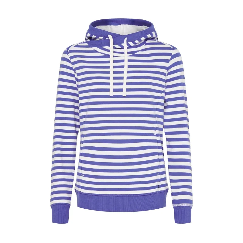 Molly Sweat Hoodie - Pearl/Alaskan Blue Hoodie with Relaxed Fit Easy Casual