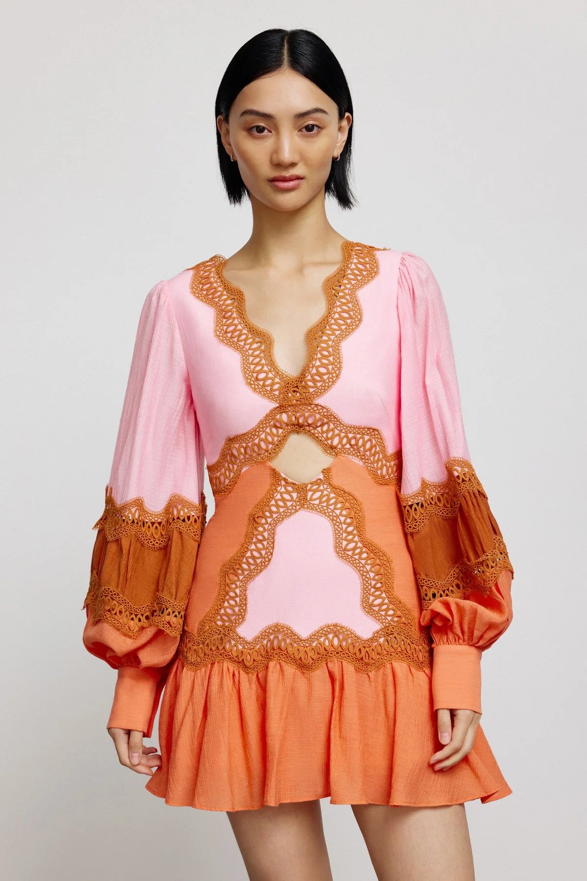 Significant Other Fallon Mini Dress Trendy Off-Shoulder Dress Mini